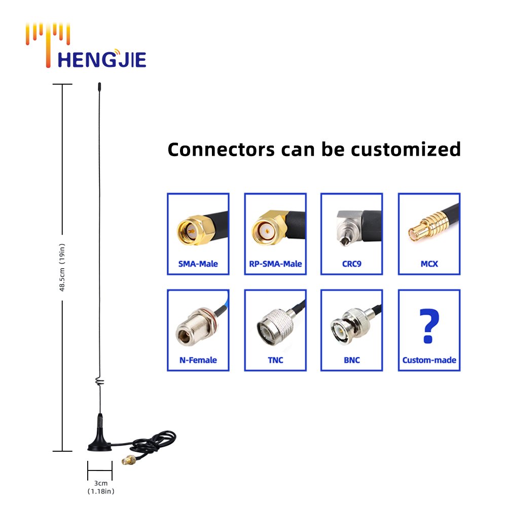 Car Antenna UT-106 SMA-Female Magnetic HF Vehicle Mounted Antenna For Baofeng 888S UV-5R Kenwood TYT Walkie Talkie Radio