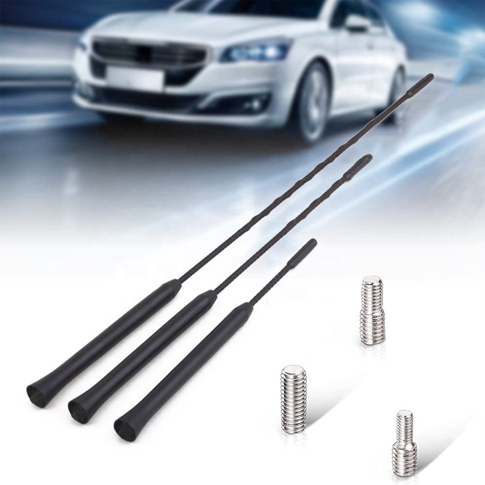 9/11/16 Inch Universal Car Roof Mast Whip Stereo Radio FM/AM Signal Aerial Amplified Antenna