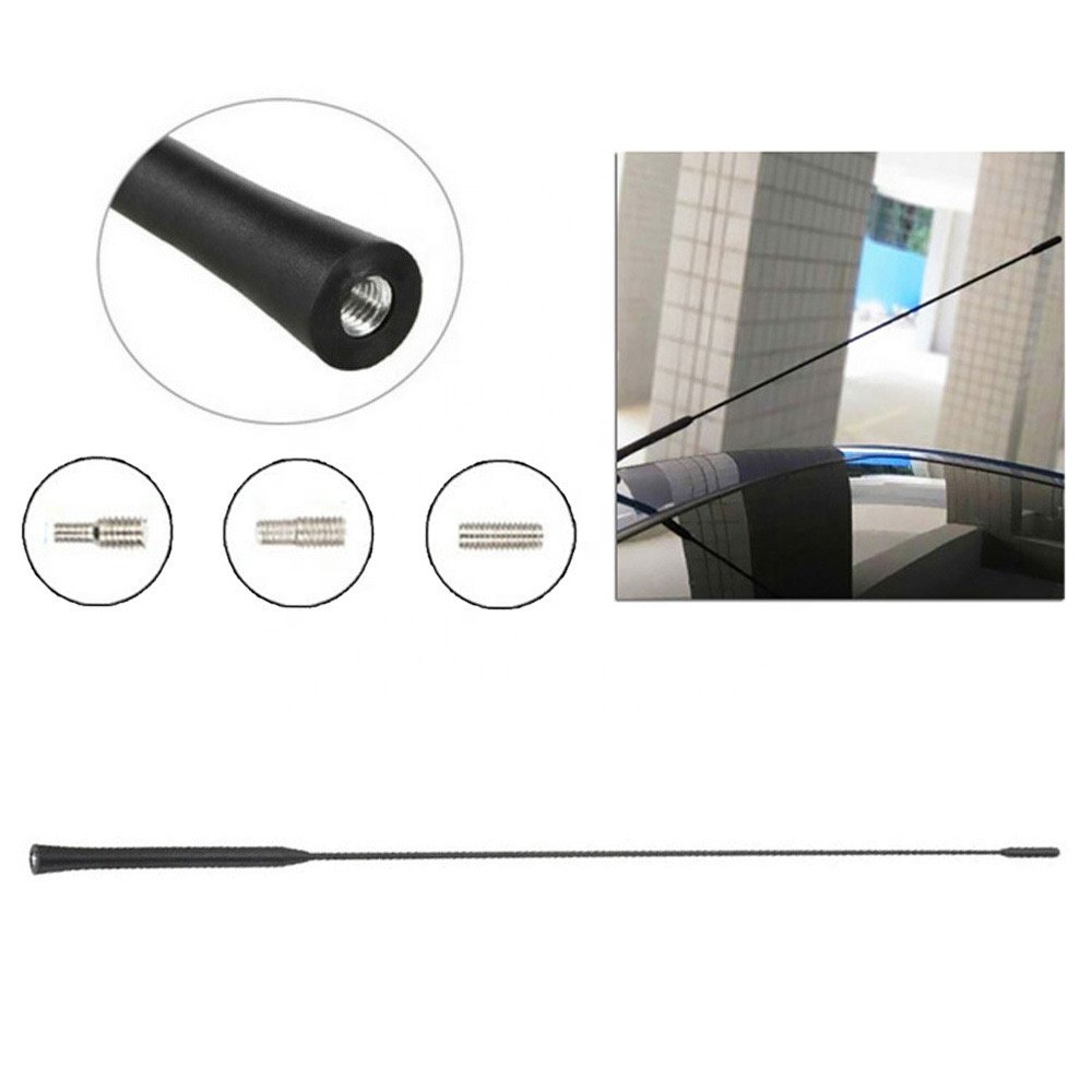 9/11/16 Inch Universal Car Roof Mast Whip Stereo Radio FM/AM Signal Aerial Amplified Antenna