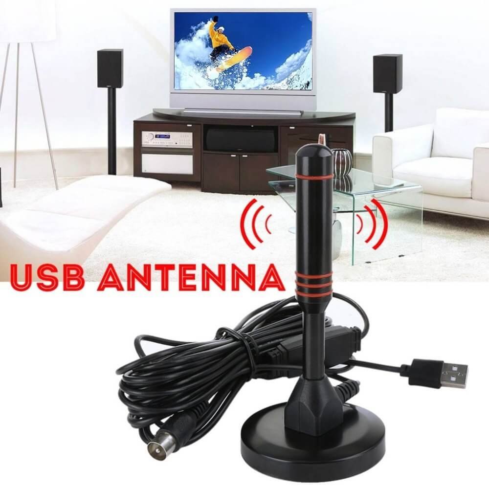 TV Antenna auto hdtv digital 35dB Outdoor antenna booster signal usb fm antenna radio vhf car long range