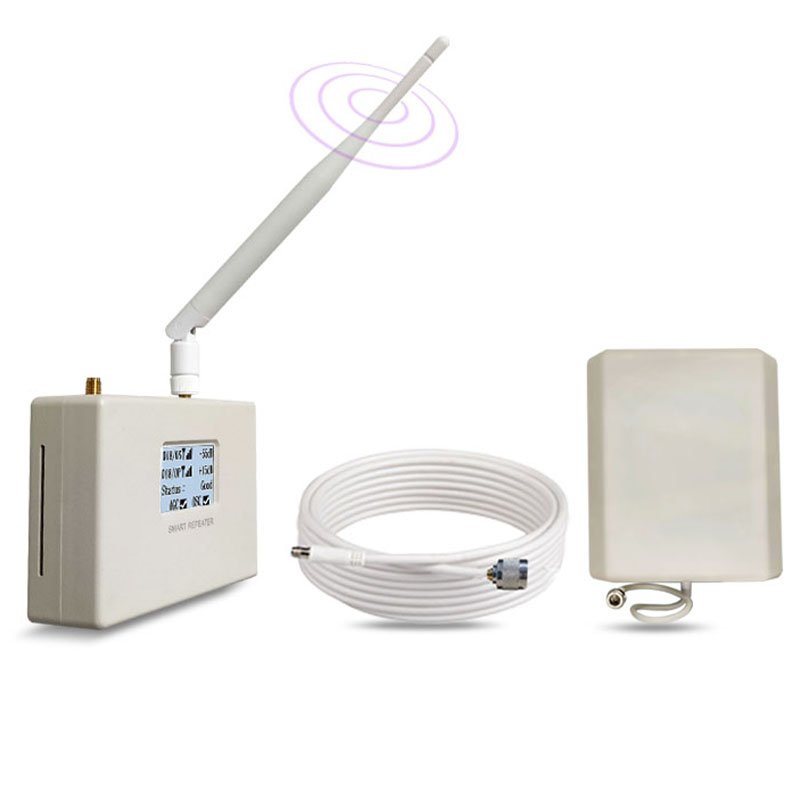New Upgrade Cell Signal Booster WCDMA 3G 4G, Work for TIM,Claro,Vivo,Oi, 2100Mhz B1, Signal Amplifier Full Kit, App Monitoring
