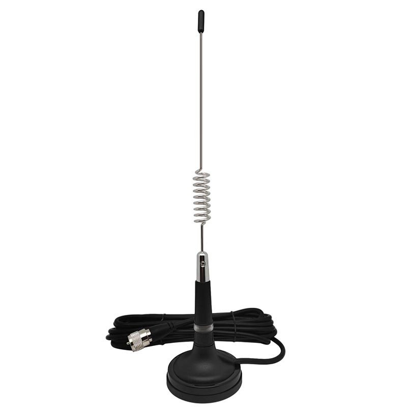 High quality With Spring Barrel Magnetic Base Mount Folded Whip 27mhz Radio CB Car Antenna