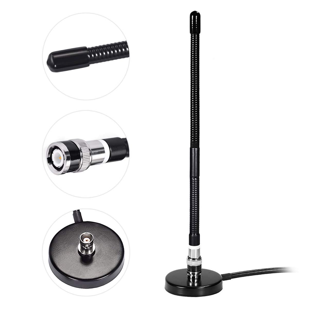 Soft Whip Magnetic Base 27MHZ CB Antenna For Handheld CB Radios With BNC Connector