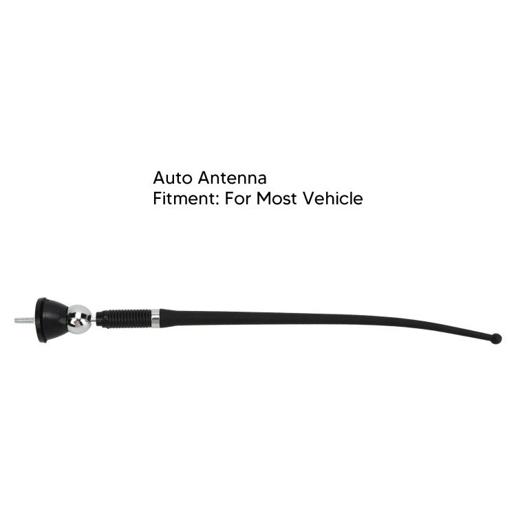 Universal Auto Antenna 16.9 Inches Car Roof Stereo FM and AM Radio Extended Antenna