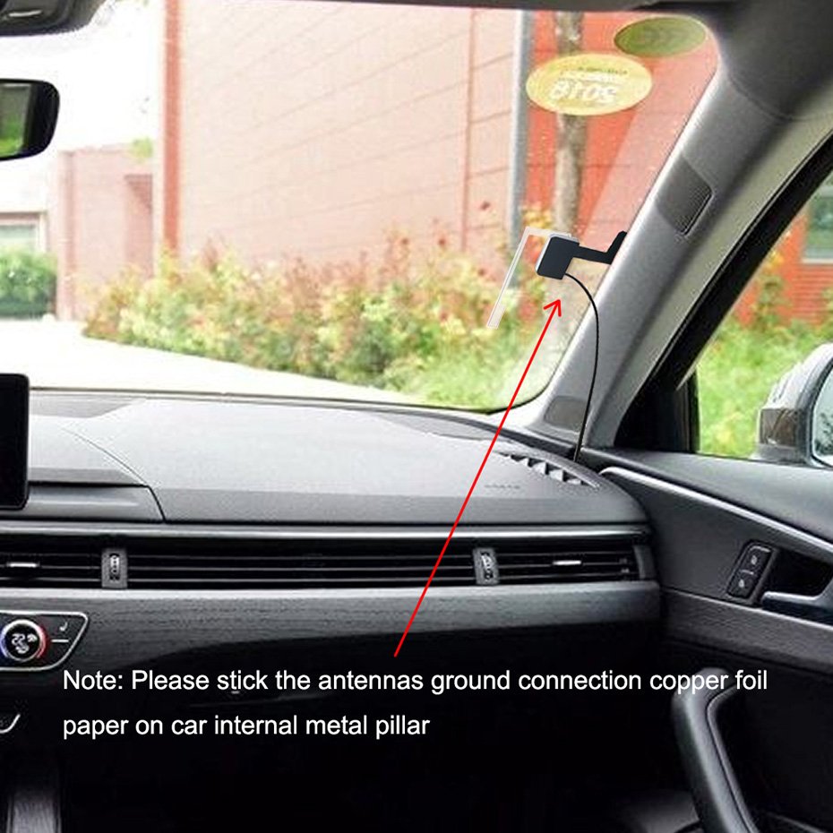 Dab Radio Receiver In Car Antenna Digital DAB+ Adapter Aux Tuner Box Audio USB Amplified Loop Antenna Android Decoding Radios