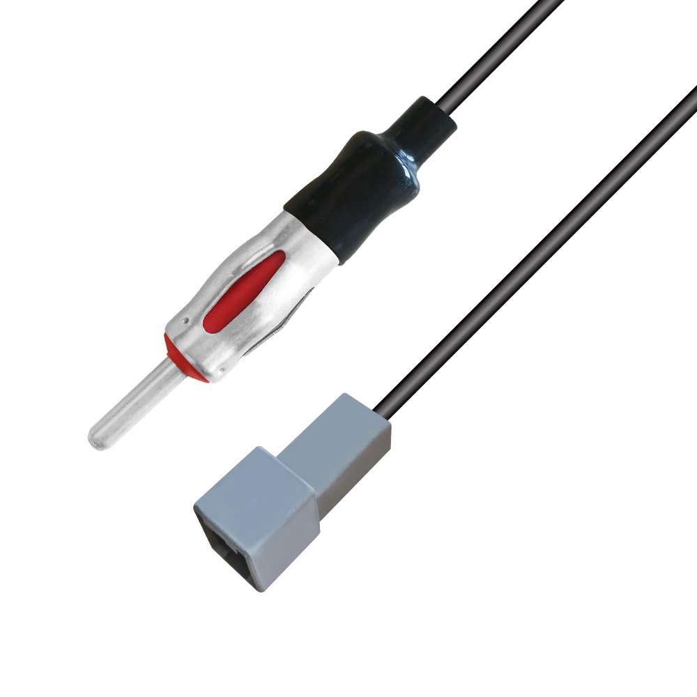 MX Dual Double Fakra Antenna Aerial Adaptor ISO Lead Cable Car Antenna Adapter for Audi Chrysler Dodge Mazda