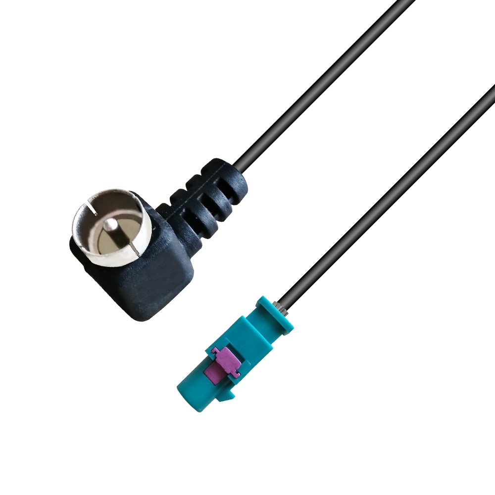 MX Dual Double Fakra Antenna Aerial Adaptor ISO Lead Cable Car Antenna Adapter for Audi Chrysler Dodge Mazda