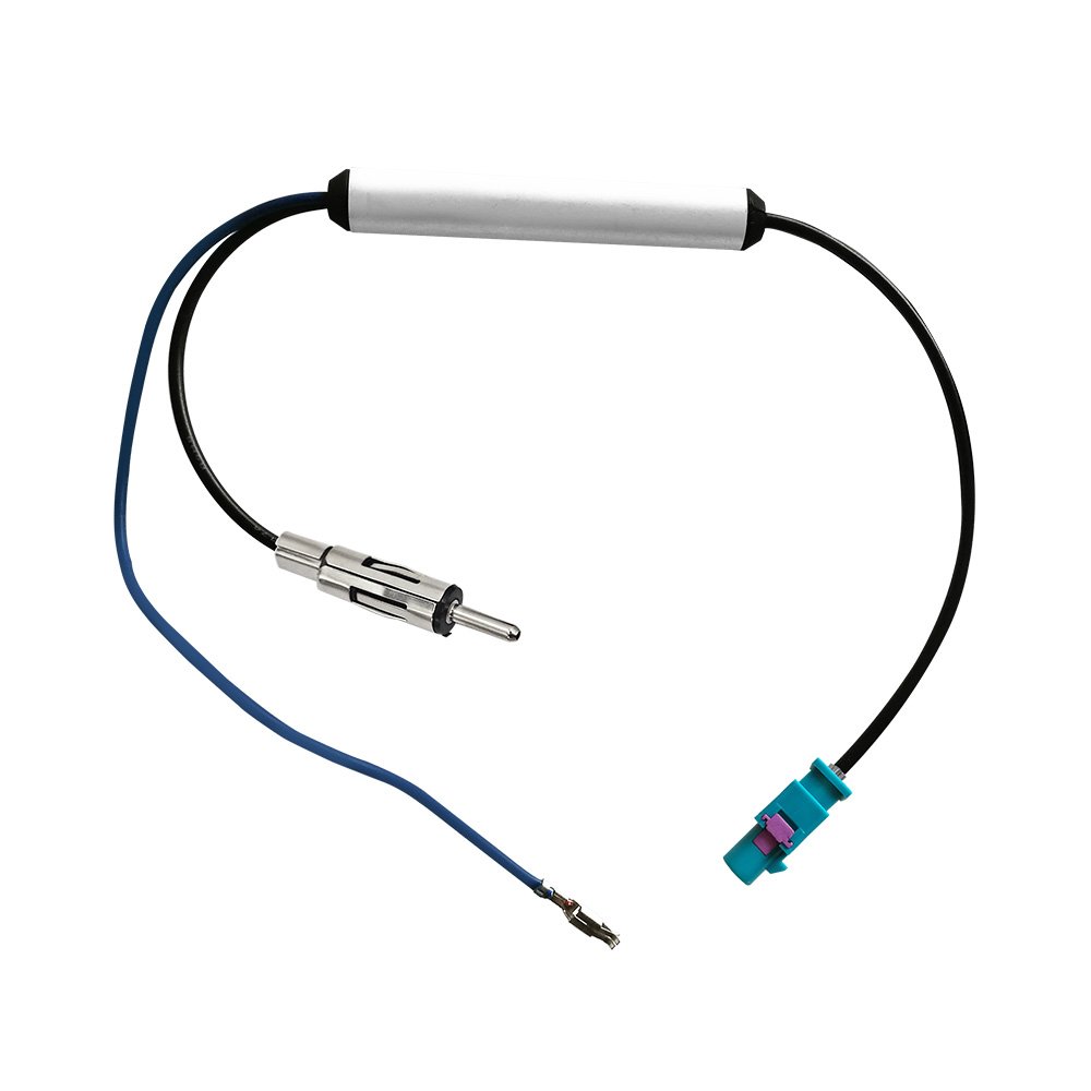 MX Dual Double Fakra Antenna Aerial Adaptor ISO Lead Cable Car Antenna Adapter for Audi Chrysler Dodge Mazda