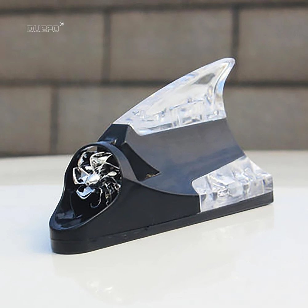 Universal Car Auto Styling Wind Power Anti Collision Warning Light Shark Fin Antenna Shaped LED Warning Flashing Light Lamp