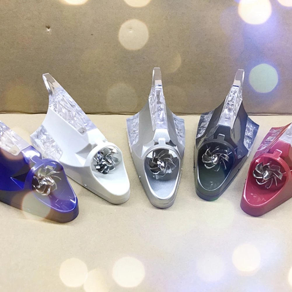 Universal Car Auto Styling Wind Power Anti Collision Warning Light Shark Fin Antenna Shaped LED Warning Flashing Light Lamp