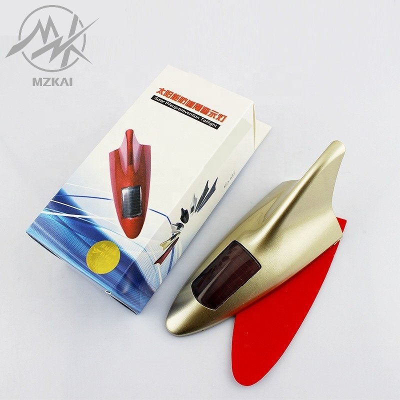 Car Rv Exterior Accessories Coches Abs Car Strobe Light Led Warning Flashing Universal Shark Fin Car Solar Antenna Led Light