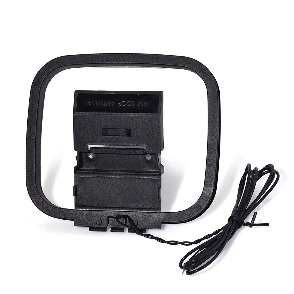 Indoor 75Ohm UNBAL F Male FM Antenna and Hi-Fi AM Loop Antenna 2 Bare Wire Connector for Radio HiFi AV Stereo Receiver System