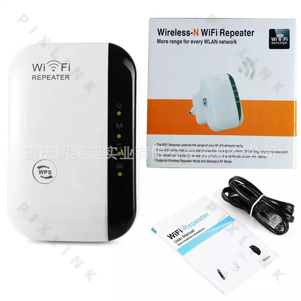 Wireless-N Wifi Repeater 802.11n/b/g Network Wi Fi Routers 300Mbps Range Expander Signal Booster Extender WIFI Ap Wps Encryption
