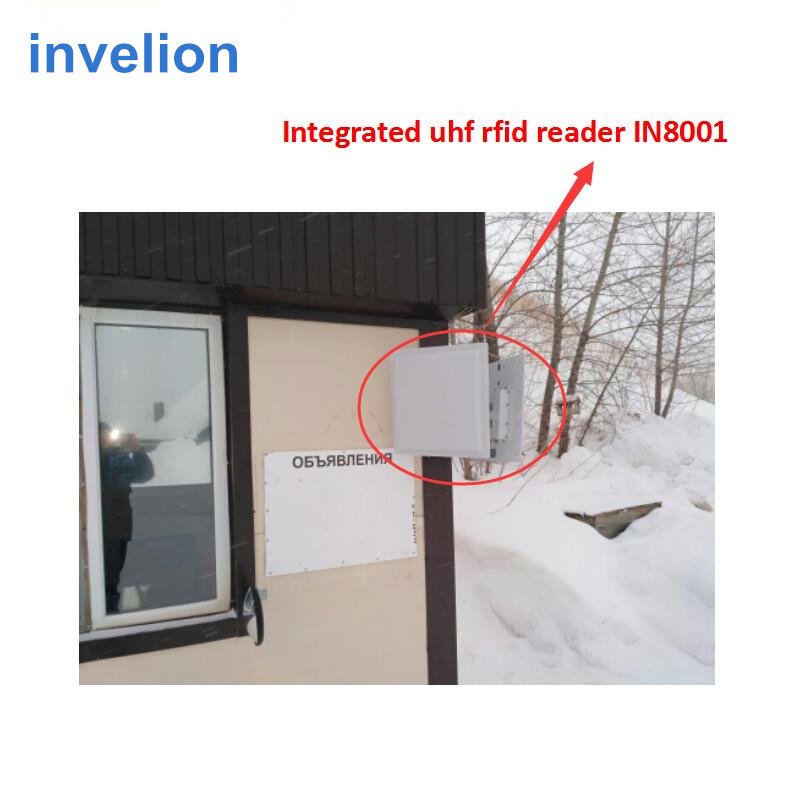 UHF Vehicle Access Control Long Range Gate RFID Reader Wth Integrated Antenna Directional 12m for Toll System