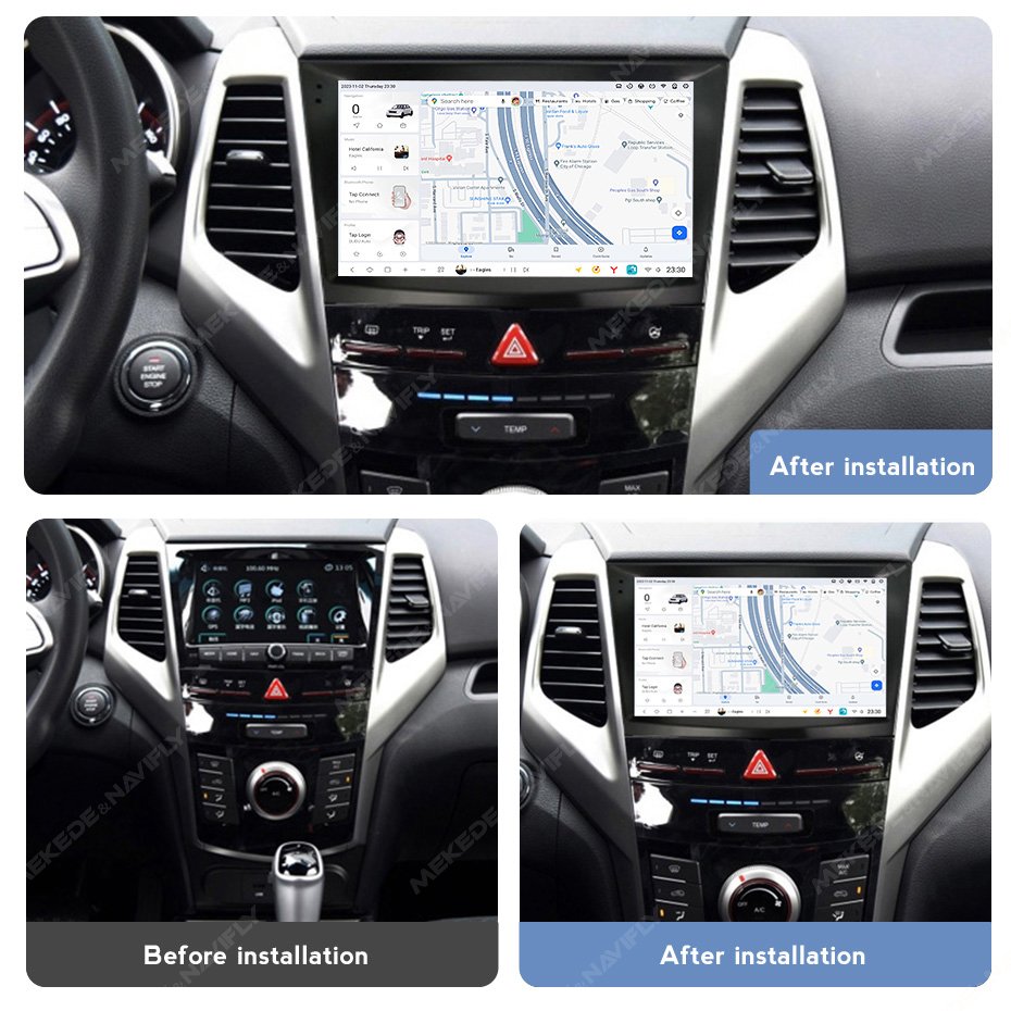 MEKEDE DUDU7 Car Radio Gps Navigation 2k Qled Touch Screen for Ssangyong Tivolan 2014-2017 BT TPMS ADAS DVR