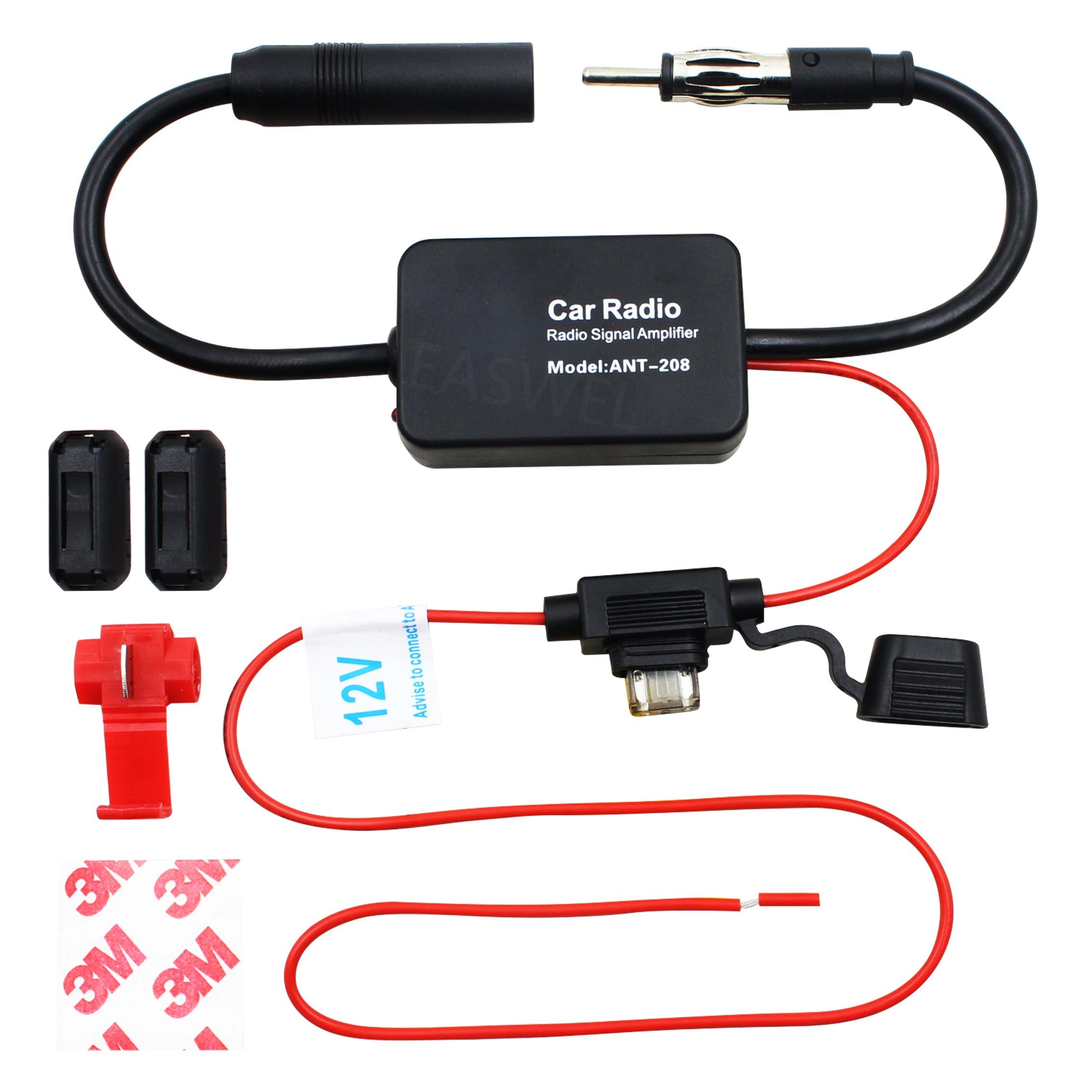 ANT-208 Car Auto Radio Antenna Aerial AM & FM Signal 88-108MHz Amplifier Booster