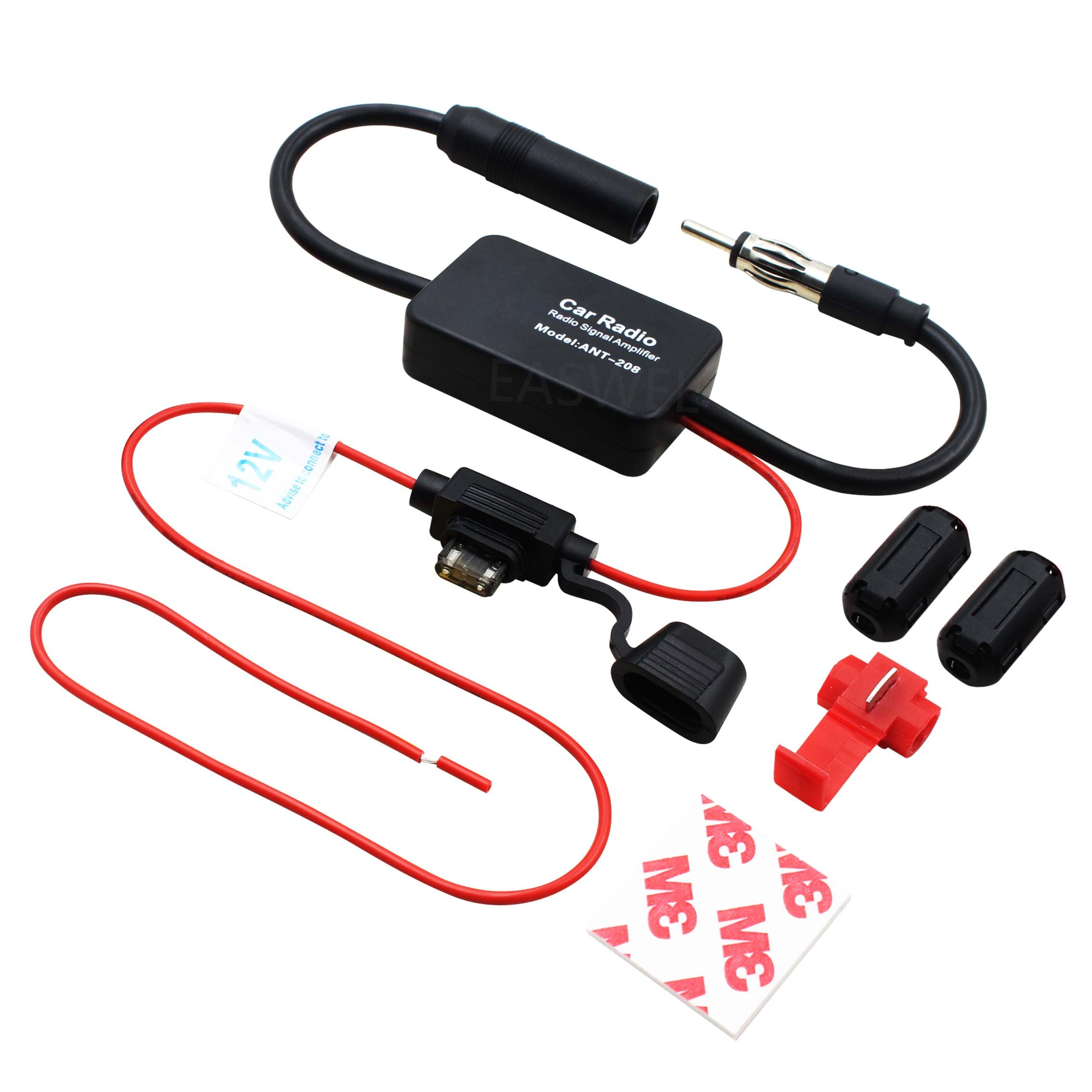 ANT-208 Car Auto Radio Antenna Aerial AM & FM Signal 88-108MHz Amplifier Booster