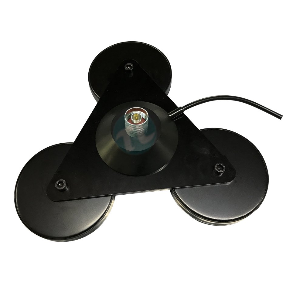 Heavy-duty Tri-Magnet Mount triple Magnet Base for mobile radio antenna- tri-mag mount