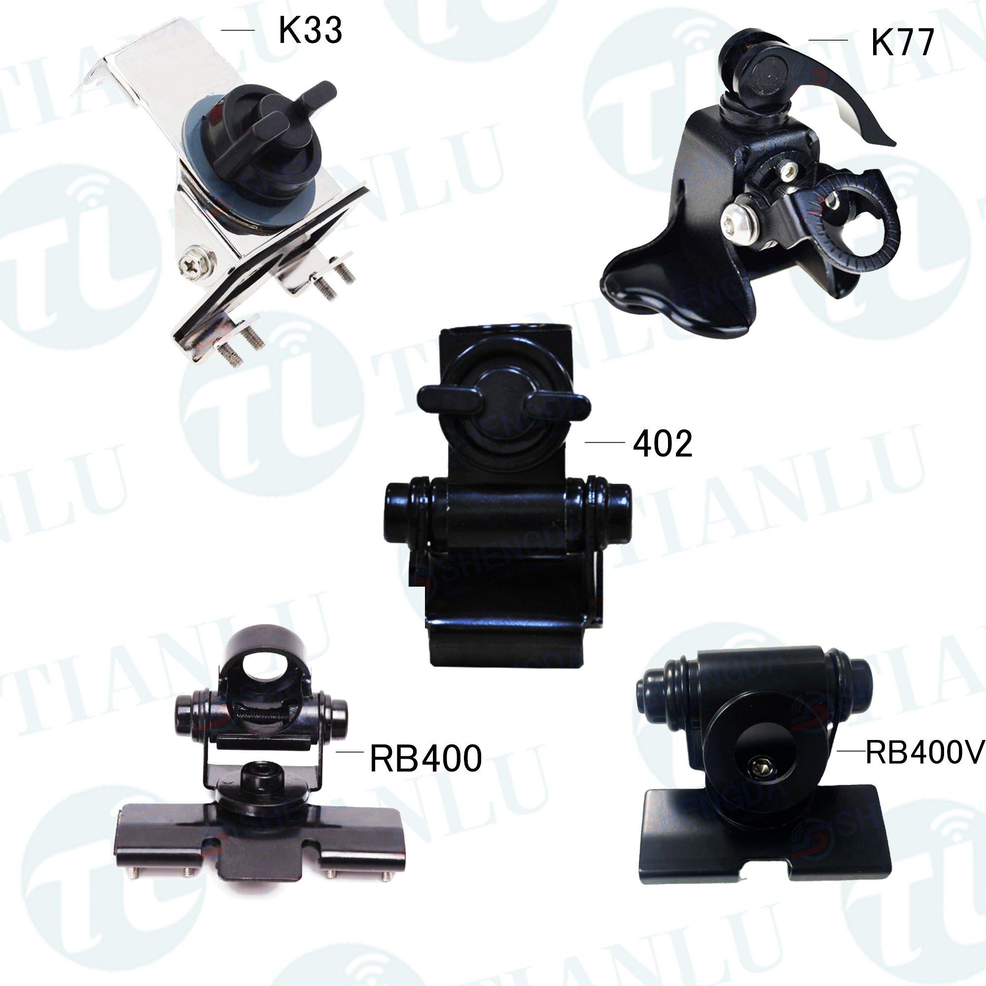 PL259 SO239 RB-400 Mount Black Car Antenna 5M Clip Mount Cable Connector For Walkie Talkie Mobile Car Radio