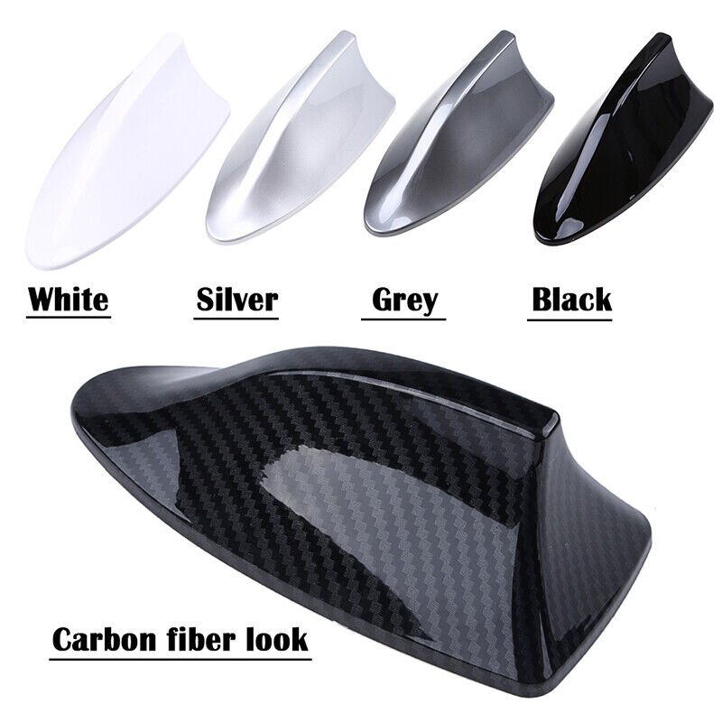 C0357 OEM Carbon Fiber Shark Fin Roof Antenna Car AUTO Aerial FM/AM Radio Signal Universal