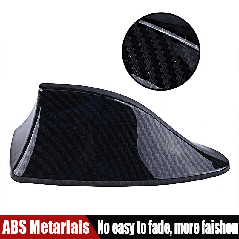 C0357 OEM Carbon Fiber Shark Fin Roof Antenna Car AUTO Aerial FM/AM Radio Signal Universal