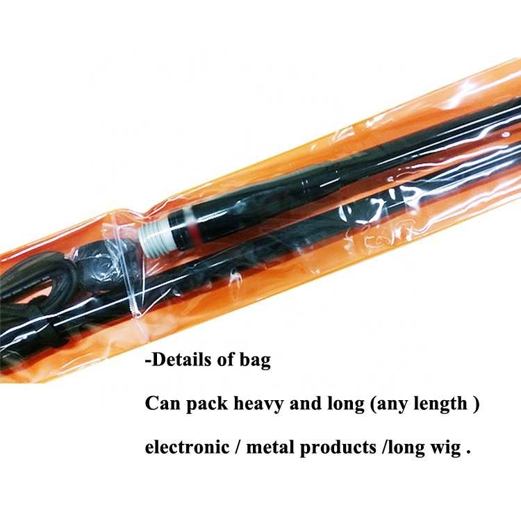 Hair Extension Package Bag Custom PVC Heavy Car Radio Antenna Long Term Electric Wire Electronic Product Packaging Bag