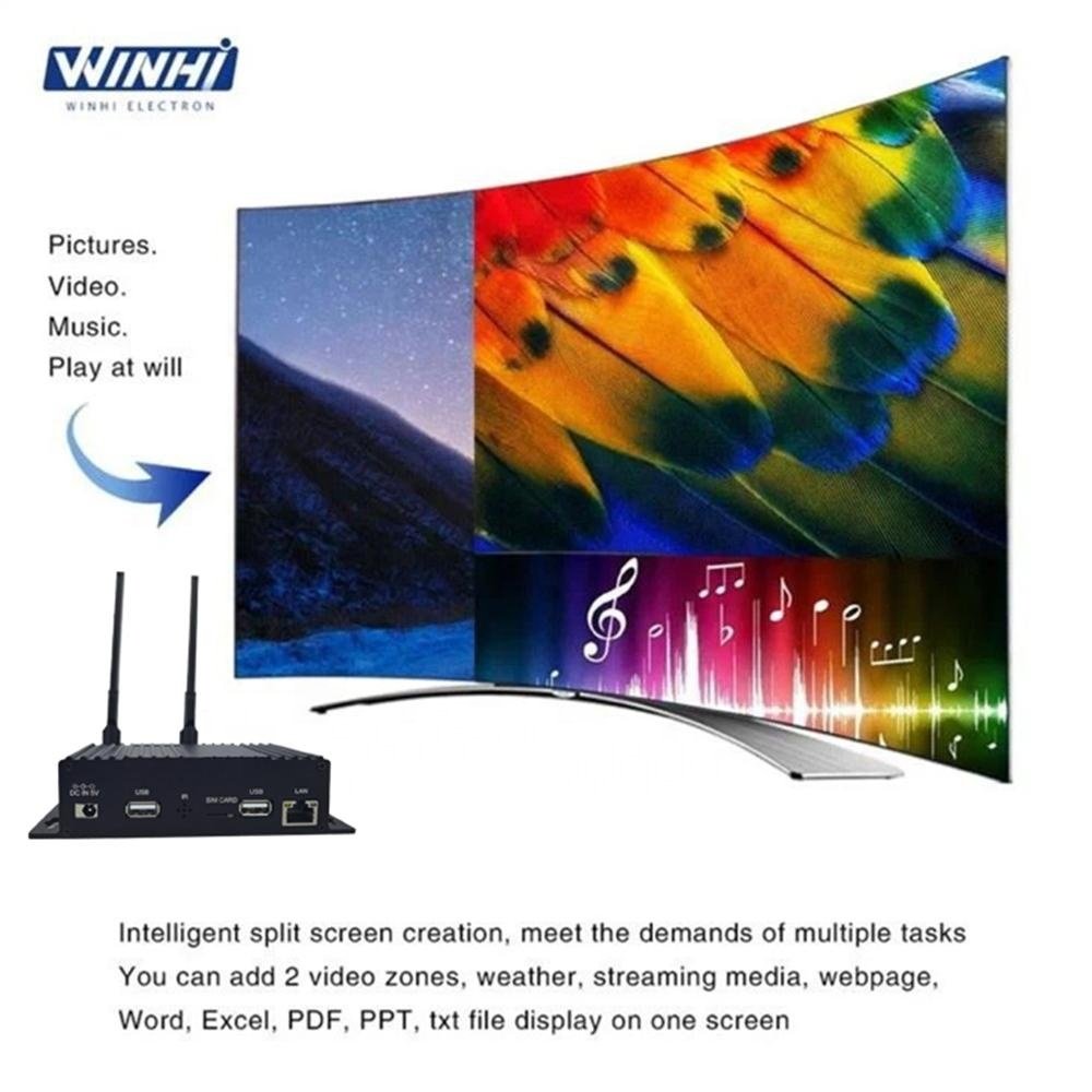Factory GPS Google Play Cat.7 Mobile 4G Module Android Network Digital Media Video Player TV Box for Bus Car Taxi Advertising