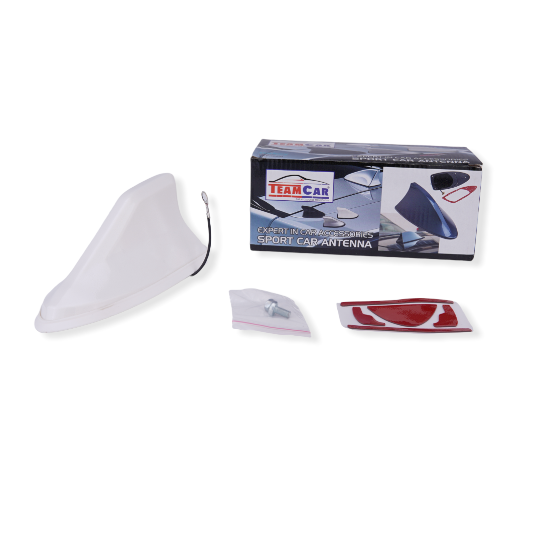 Waterproof Auto Shark Fin FM/AM/DAB Antenna Car Roof Antenna White with Silicone Car Decoration Antenna