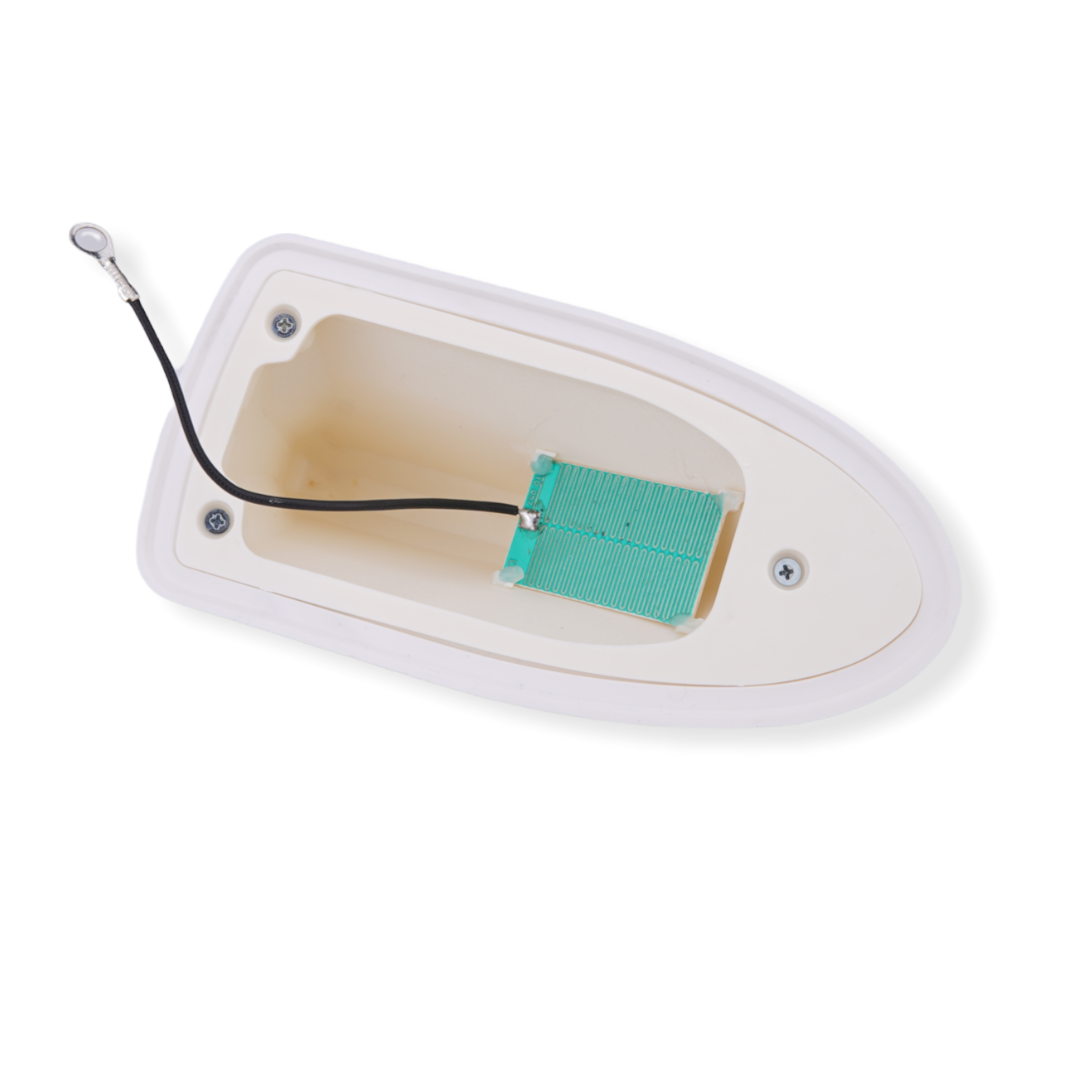 Waterproof Auto Shark Fin FM/AM/DAB Antenna Car Roof Antenna White with Silicone Car Decoration Antenna