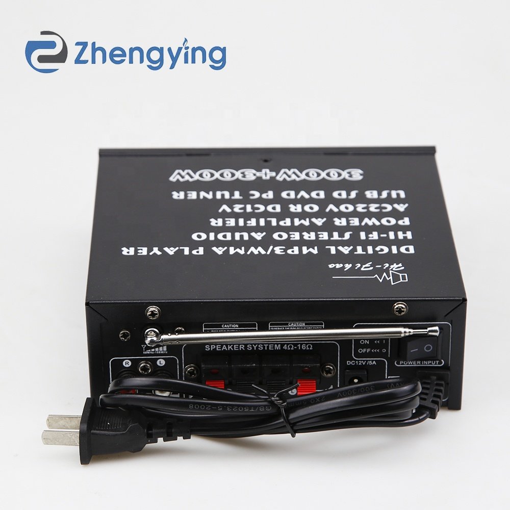 Home Digital Amplifiers Audio 110-220V Bass Audio Power BT Amplifier Hifi FM Auto Music Car Subwoofer Speakers AV-263BT