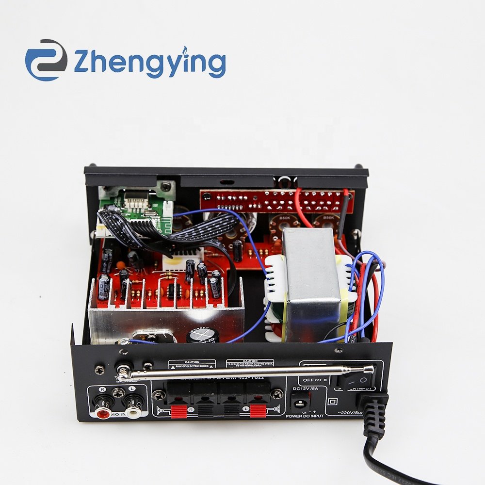 Home Digital Amplifiers Audio 110-220V Bass Audio Power BT Amplifier Hifi FM Auto Music Car Subwoofer Speakers AV-263BT