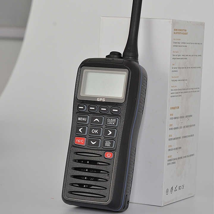 Portable IPX7 Waterproof VHF Handheld Marine Radio GPS DSC MOB RS-38M Interphone Practical IPX7 Waterproof Digital Walkie DMR