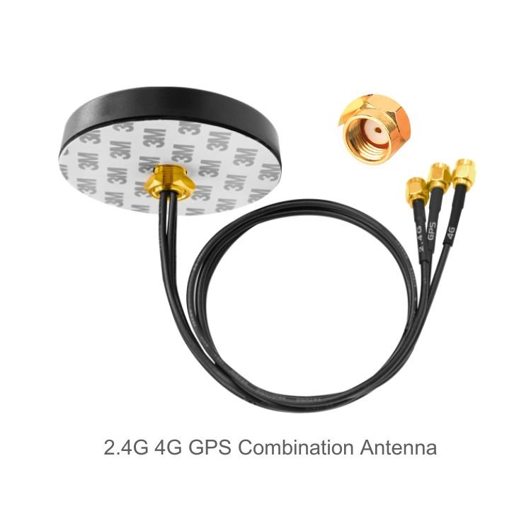 4G LTE MIMO 2.4G Wifi 6e Cellular GPS Antenna Three in One Combo GPS Receiver Antenna Outdoor for Car Vehicle Charging Station
