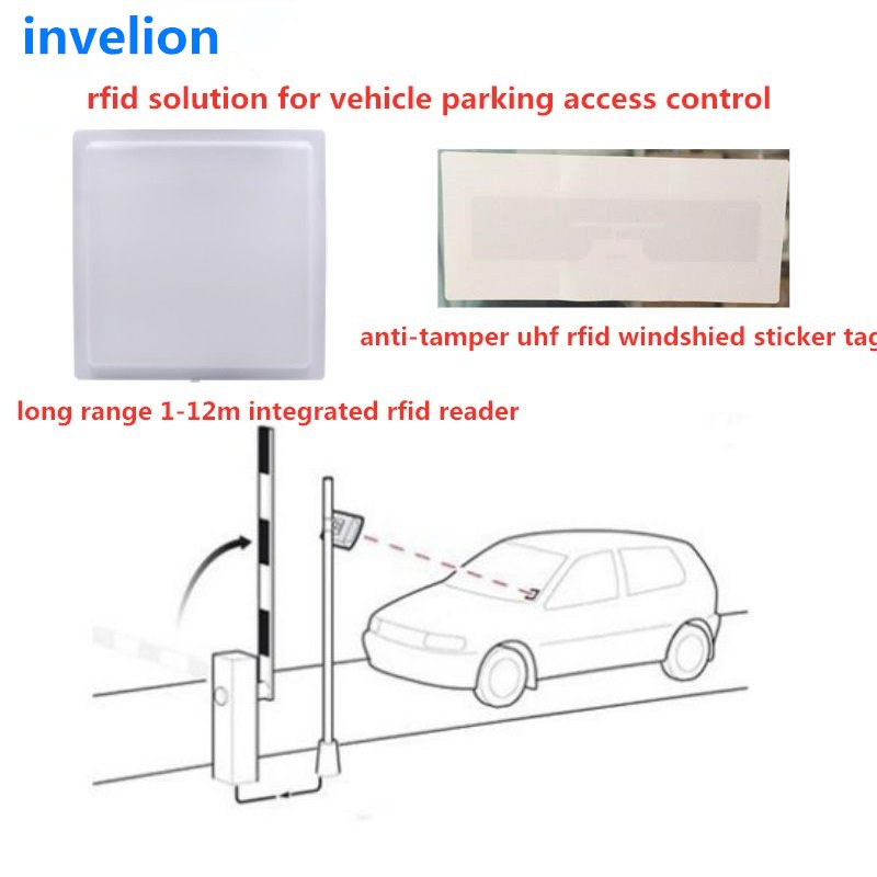 Long Range Epc Class 1 Gen 2 Car Uhf Rfid Windshield Tag Sticker Label Anti Tamper Parking Access Control Passive Programmable