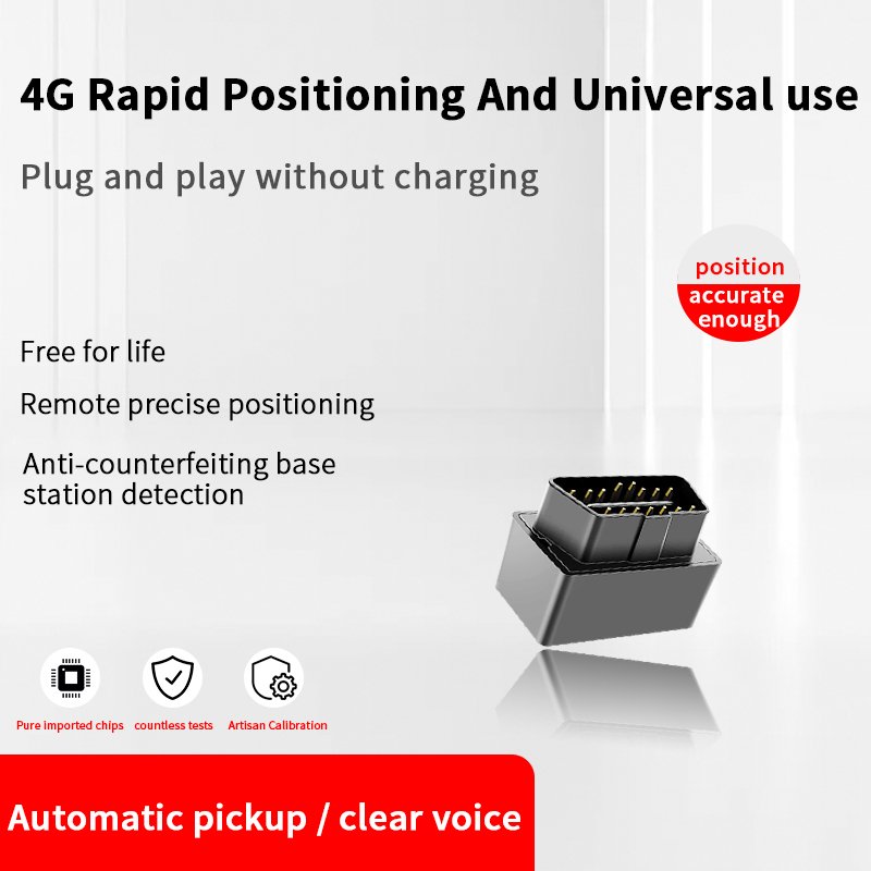 OBD 2 Vehicle Tracker GPS Locator Vehicle Tracking Device OBD Anti-lost Device Finder for Quick Installation Global Position