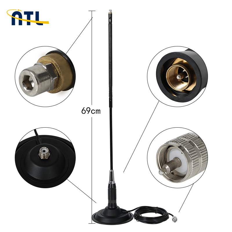 Factory Low Price 27MHz Strong Magnetic Base Radio Ham Mobile CB Radio Antenna For Communication