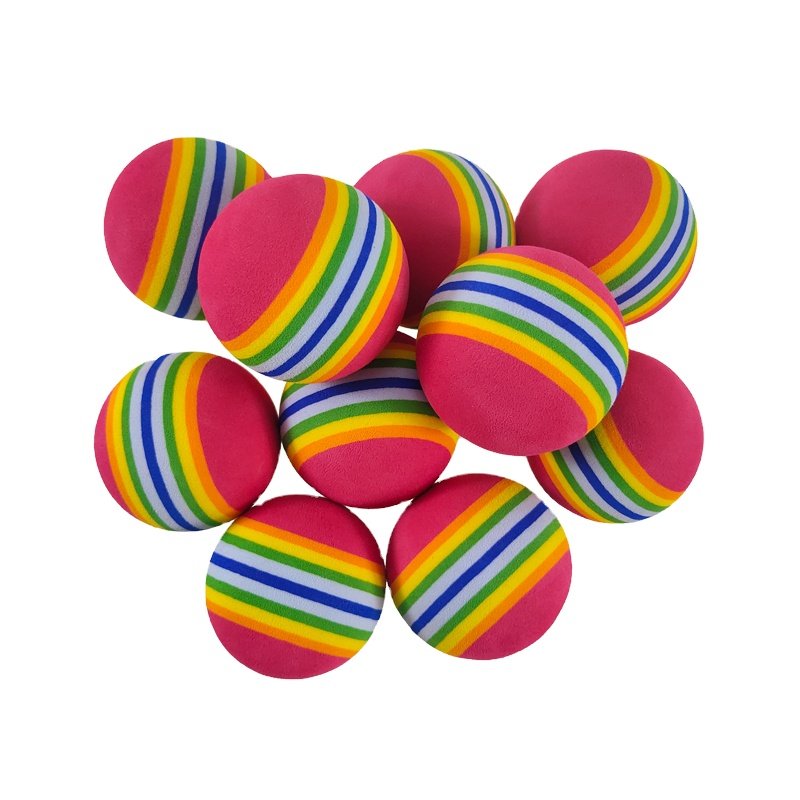New Soft Yellow Pit Foam Rainbow Cat Dog Massage Antenna Car Decoration 50Mm Dense Floating Eva Foam Ball