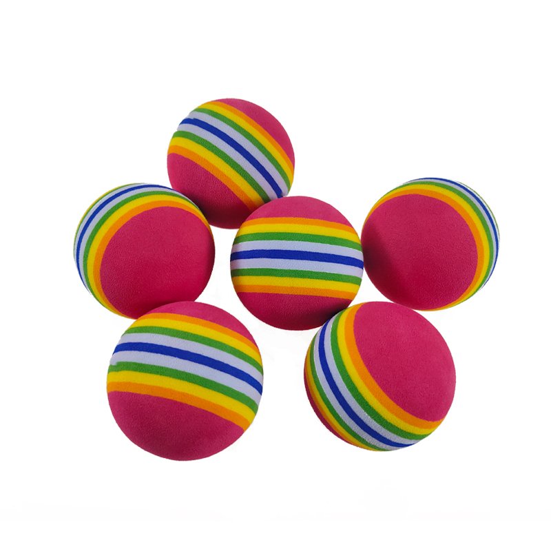 New Soft Yellow Pit Foam Rainbow Cat Dog Massage Antenna Car Decoration 50Mm Dense Floating Eva Foam Ball