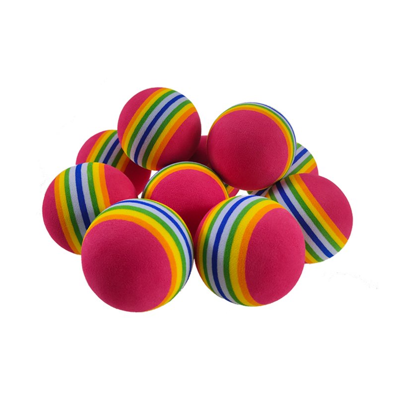 New Soft Yellow Pit Foam Rainbow Cat Dog Massage Antenna Car Decoration 50Mm Dense Floating Eva Foam Ball