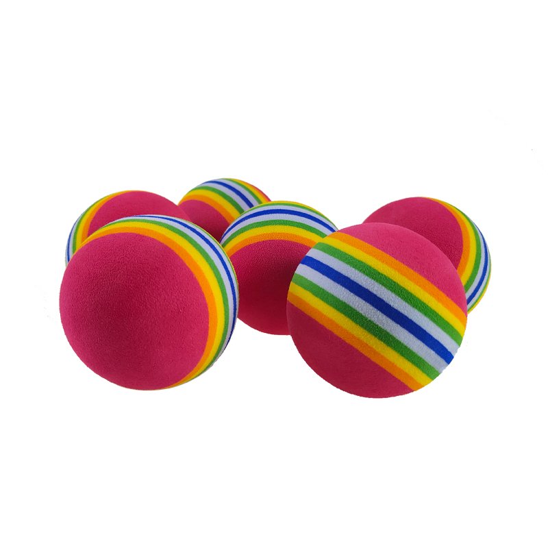 New Soft Yellow Pit Foam Rainbow Cat Dog Massage Antenna Car Decoration 50Mm Dense Floating Eva Foam Ball