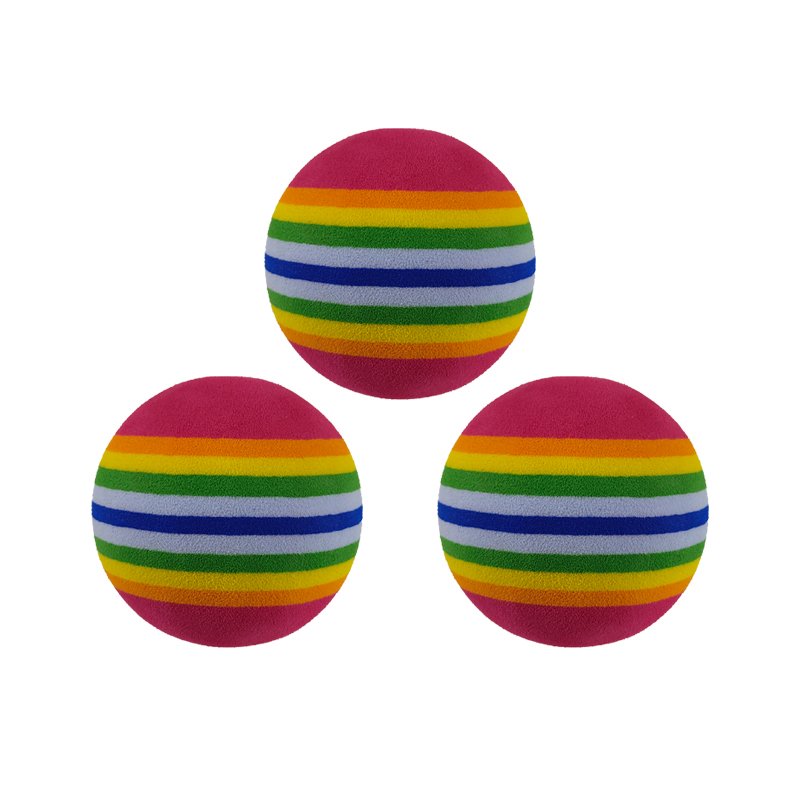 New Soft Yellow Pit Foam Rainbow Cat Dog Massage Antenna Car Decoration 50Mm Dense Floating Eva Foam Ball
