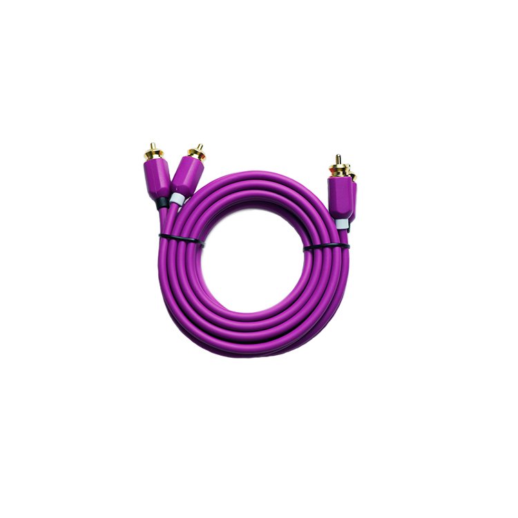 2m Pure Copper High Performance Speaker AUX Connector Wire Cable 2R-2R Car Audio 3.5 Male to Male Plug RCA Cable