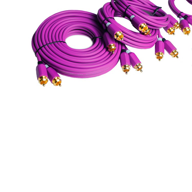 2m Pure Copper High Performance Speaker AUX Connector Wire Cable 2R-2R Car Audio 3.5 Male to Male Plug RCA Cable