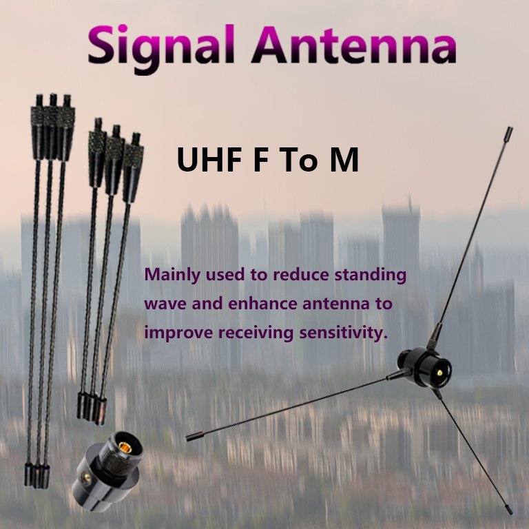 Portable Practical RE-02 UHF F/M Ground Radical Signal Antenna Easy Apply Omnidirectional Car Radio Enhance Professional Antenna