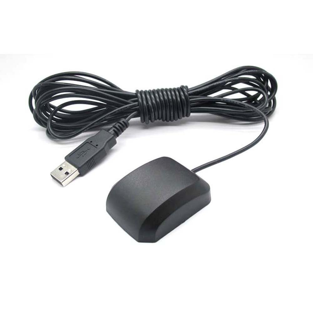 New USB GPS Receiver Antenna External GPS Antenna Remote Mount USB GPS Receiver for Laptop PC Car Marine Navigation