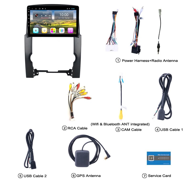 2G RAM 10 Inch HD Full Touch Screen Android 10 Quad-core Car GPS Navigation Radio for 2009 2010 2011 2012 KIA Sorento(5e14ca0a)