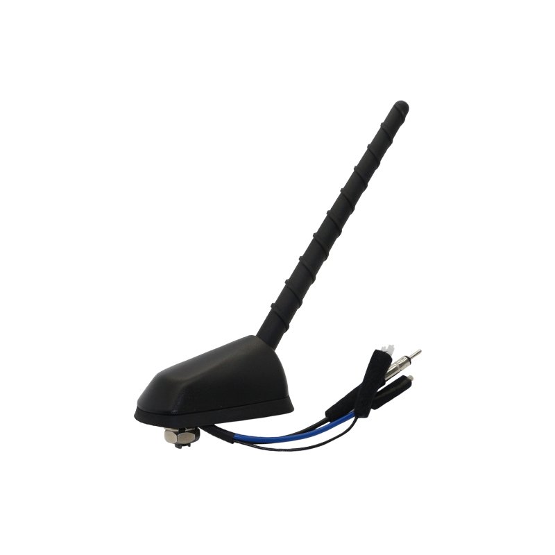 Radio Car Antenna Rod Type Active AM FM 12V With DIN Plug