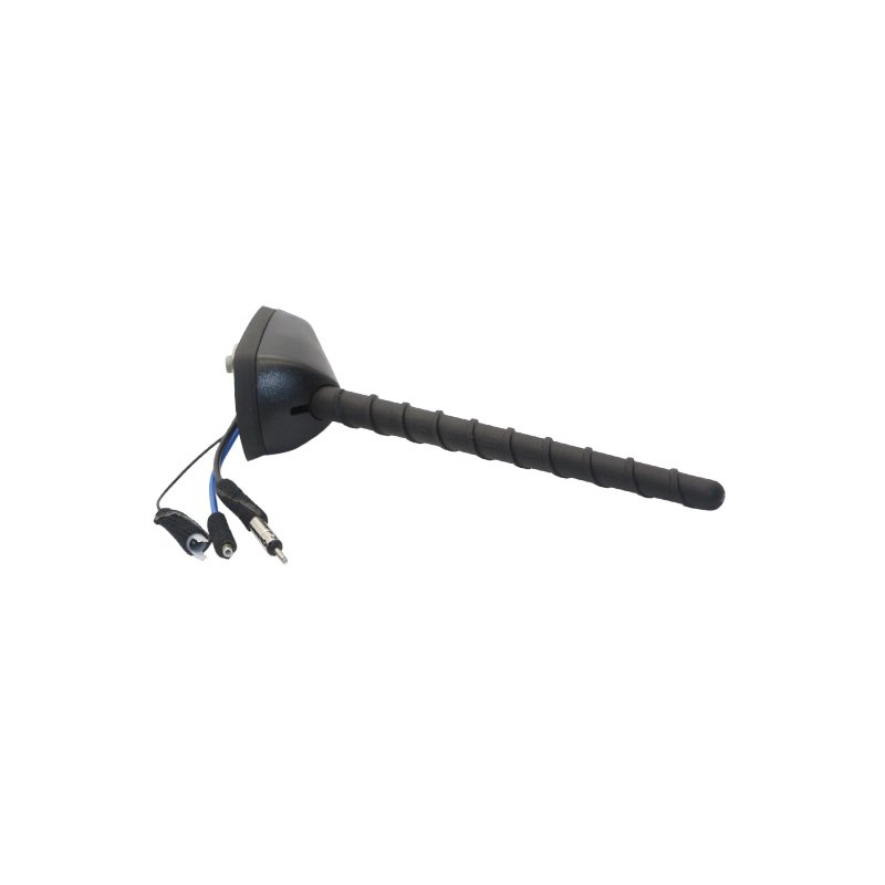 Radio Car Antenna Rod Type Active AM FM 12V With DIN Plug
