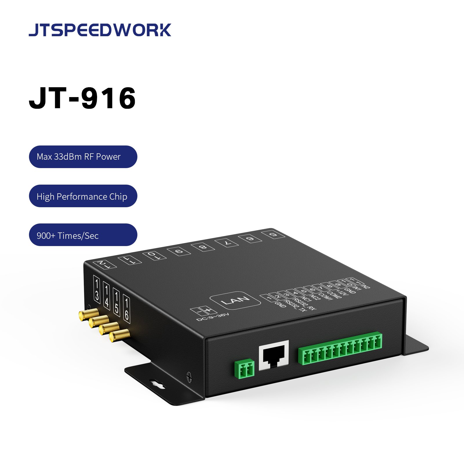JT-916 Mini RFID Reader Tag UHF Fixed Waterproof Car Park Integrated Industrial Module Custom Wristband RFID Reader SDK