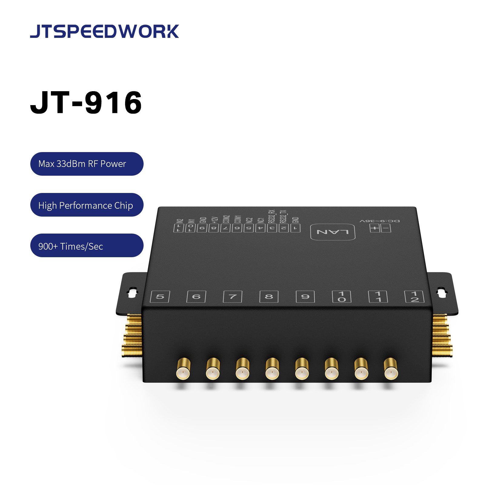 JT-916 Mini RFID Reader Tag UHF Fixed Waterproof Car Park Integrated Industrial Module Custom Wristband RFID Reader SDK